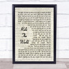 Rule The World Take That Song Lyric Vintage Script Quote Print
