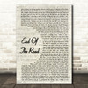 Boyz II Men End Of The Road Vintage Script Song Lyric Quote Print