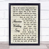 Elvis Presley Hawaiian Wedding Song Vintage Script Song Lyric Quote Print