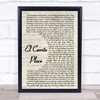Kenny Chesney El Cerrito Place Vintage Script Song Lyric Quote Print