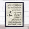 Lonestar I'm Already There Vintage Script Song Lyric Quote Print