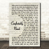 Pink Floyd Comfortably Numb Vintage Script Song Lyric Quote Print
