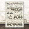 Queen Who Wants To Live Forever Vintage Script Song Lyric Quote Print