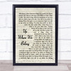 Up Where We Belong Joe Cocker Song Lyric Vintage Script Quote Print
