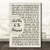 Stereophonics Local Boy In The Photograph Vintage Script Song Lyric Quote Print