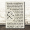 The Killers All These Things That I've Done Vintage Script Song Lyric Print