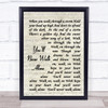You'll Never Walk Alone Gerry And The Pacemakers Song Lyric Vintage Script Print