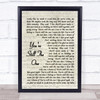 You're Still The One Shania Twain Song Lyric Vintage Script Quote Print