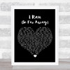 A Flock Of Seagulls I Ran (So Far Away) Black Heart Song Lyric Print