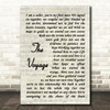 Christy Moore The Voyage Song Lyric Vintage Script Quote Print