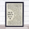 Diana Ross When You Tell Me That You Love Me Song Lyric Vintage Script Print