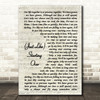 John Lennon (Just Like) Starting Over Song Lyric Vintage Script Quote Print