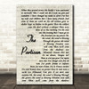 Leonard Cohen The Partisan Song Lyric Vintage Script Quote Print