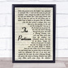 Leonard Cohen The Partisan Song Lyric Vintage Script Quote Print