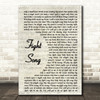 Rachel Platten Fight Song Song Lyric Vintage Script Quote Print