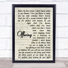 The Avett Brothers Offering Song Lyric Vintage Script Quote Print