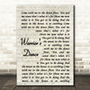 The Prodigy Warrior's Dance Song Lyric Vintage Script Quote Print