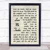 Elvis Presley Love Me Tender Vintage Script Song Lyric Quote Print