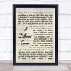 George Michael A Different Corner Vintage Script Song Lyric Quote Print
