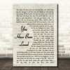 George Michael You Have Been Loved Vintage Script Song Lyric Quote Print