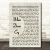 Prince When Doves Cry Vintage Script Song Lyric Quote Print
