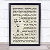 Simply Red You've Got It Vintage Script Song Lyric Quote Print