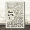 Stevie Nicks Beauty And The Beast Vintage Script Song Lyric Quote Print