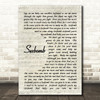 Tom Jones Sexbomb Vintage Script Song Lyric Quote Print