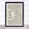Whitney Houston I Wanna Dance With Somebody Vintage Script Song Lyric Quote Print