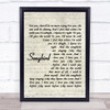 Fleetwood Mac Songbird Quote Song Lyric Print