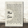 John Lennon Mind Games Quote Song Lyric Print