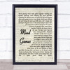 John Lennon Mind Games Quote Song Lyric Print