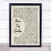 Bon Jovi Never Say Goodbye Vintage Script Song Lyric Print