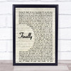 CeCe Peniston Finally Vintage Script Song Lyric Print