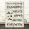 Eagles Take It To The Limit Vintage Script Song Lyric Print