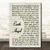 Marvin Berry & The Starlighters Earth Angel Vintage Script Song Lyric Print