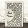 Neil Diamond Sweet Caroline Vintage Script Song Lyric Print