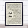 Panic! At The Disco High Hopes Vintage Script Song Lyric Print