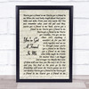 Randy Newman You've Got A Friend In Me Vintage Script Song Lyric Print