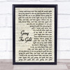 Shed Seven Going For Gold Vintage Script Song Lyric Print