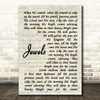 Alison Krauss and the Cox Family Jewels Vintage Script Song Lyric Print