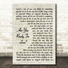Elton John Are You Ready For Love Vintage Script Song Lyric Print