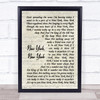Frank Sinatra New York, New York Vintage Script Song Lyric Print