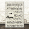 Lil Peep Star Shopping Vintage Script Song Lyric Print