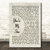 Stereophonics You're My Star Vintage Script Song Lyric Print