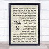 Arcade Fire Wake Up Song Lyric Vintage Script Quote Print