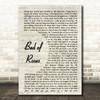 Bon Jovi Bed Of Roses Song Lyric Vintage Script Quote Print