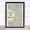 Crystal Gayle A Long And Lasting Love Song Lyric Vintage Script Quote Print