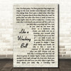 Eric Church Like A Wrecking Ball Song Lyric Vintage Script Quote Print