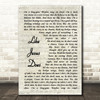 Eric Church Like Jesus Does Song Lyric Vintage Script Quote Print